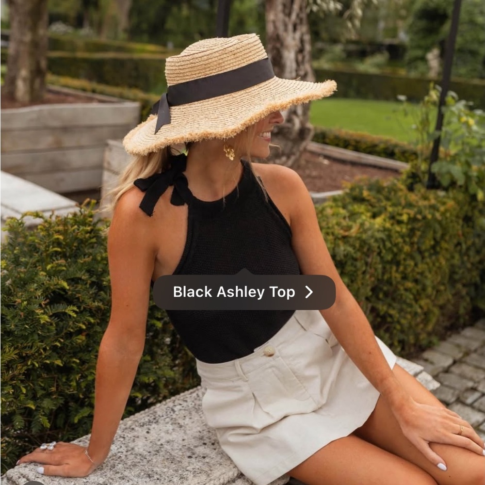 Black Halter Top
